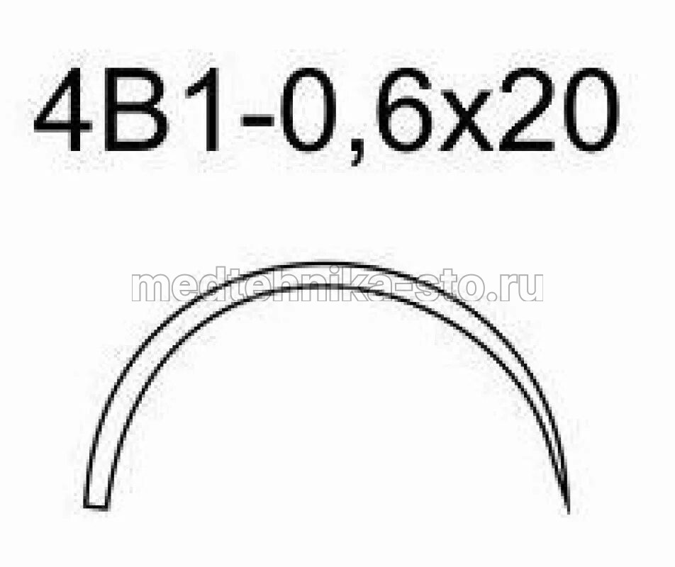 Игла хирургическая 4В1-0,6х20