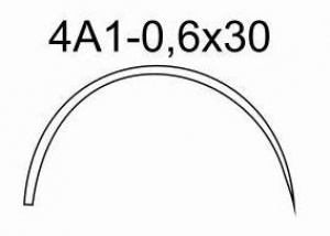 Игла хирургическая 4А1-0,6х30