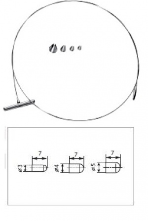 Буж-веноэкстрактор м/х по Набатову на проводе 450 мм, 3 насадки