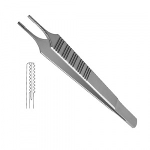 Пинцет для кожной пластики ПХ 130х2 мм (Adson-Brown) (титан)